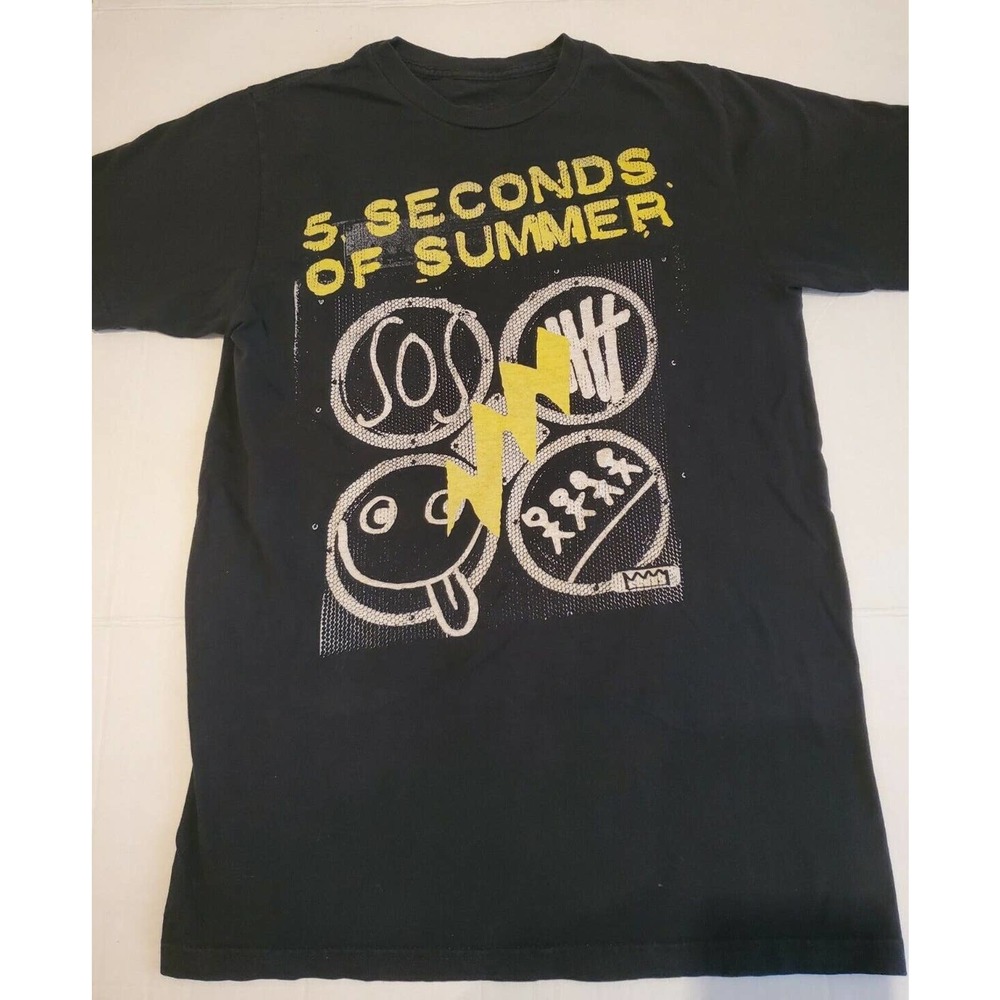 5 Seconds Of Summer Tee Shirt medium Official tee Black 5SOS